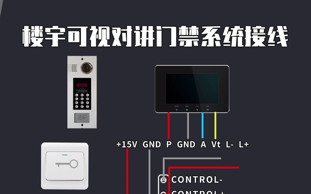 樓宇可視對講門禁系統接線