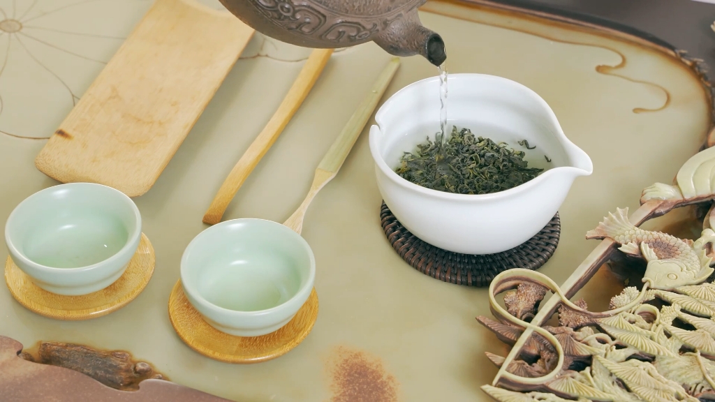 中式泡茶 茶艺师茶文化 喝茶【空镜素材】