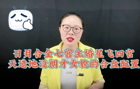 [图]日月合金七宫主婚星飞四宫天造地设郎才女貌的合盘配置，星盘案例分享，手把手教你看星盘