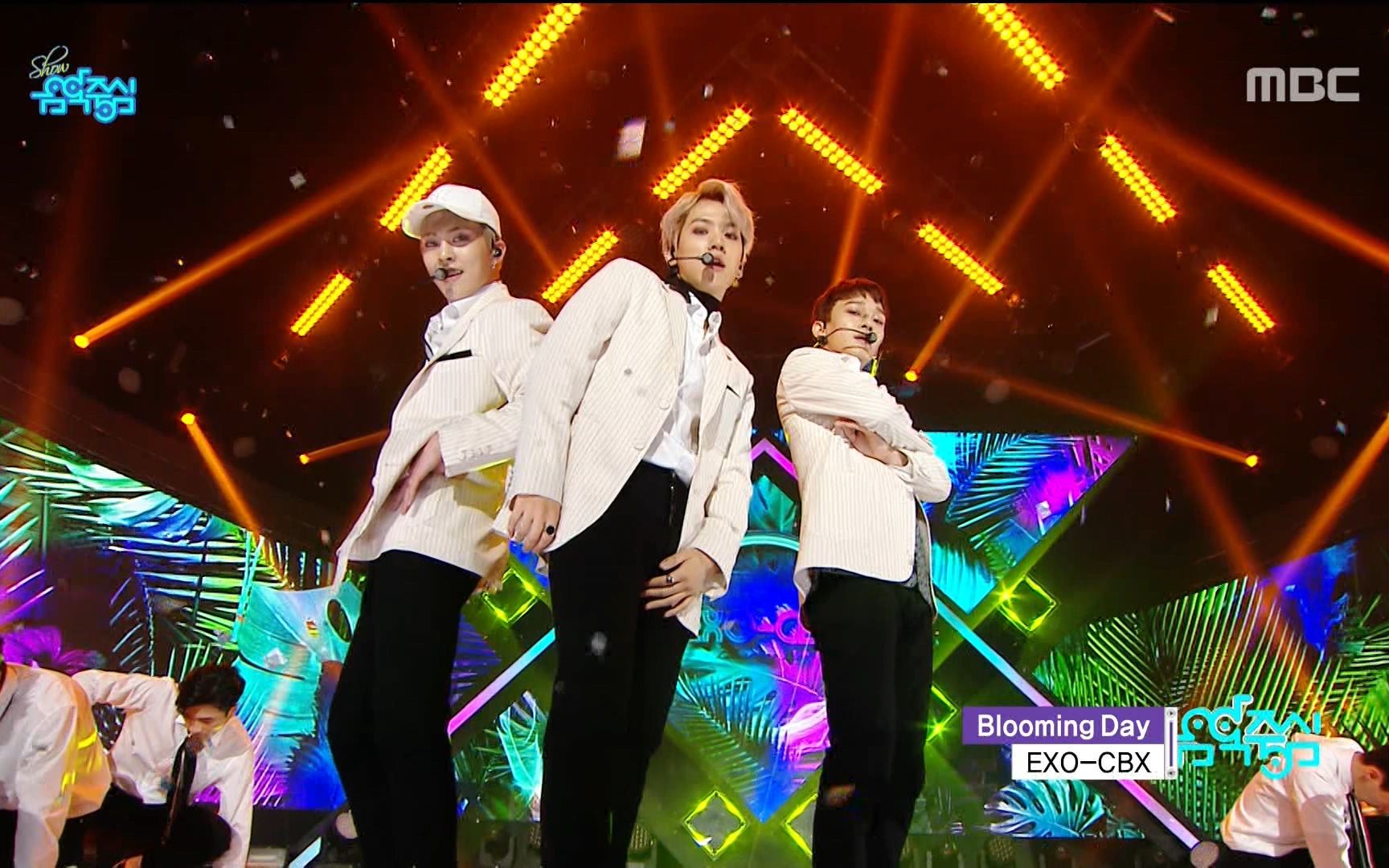 【1080p 60帧】180414 exo-cbx - 花曜日 音乐中心舞台