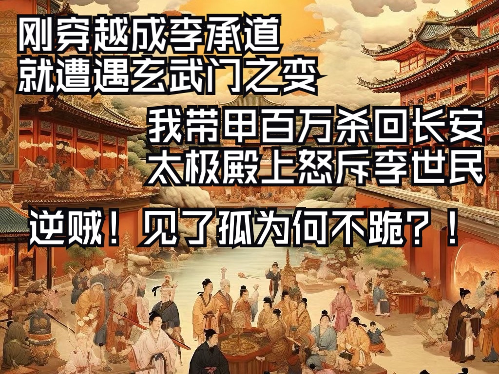 [图]《无双太孙》：刚穿越成李承道，就遭遇玄武门之变。我带甲百万杀回长安 ，太极殿上怒斥李世民，逆贼！见了孤为何不跪？