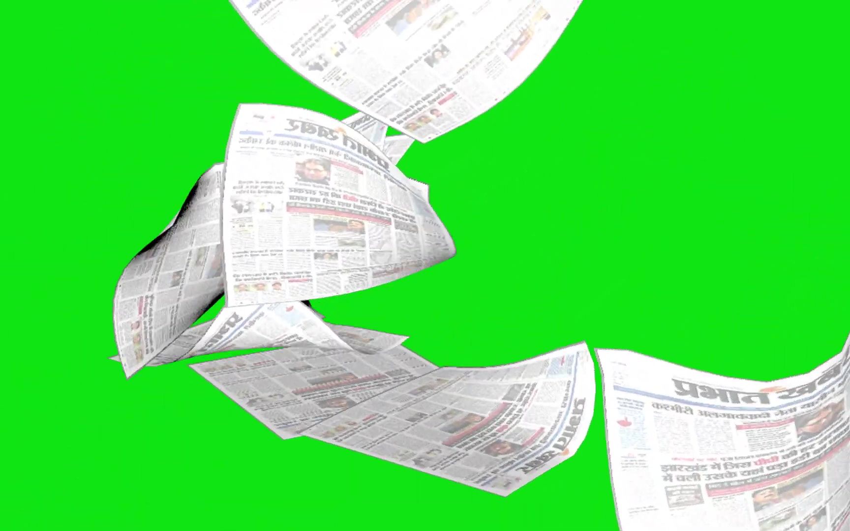 绿幕视频素材报纸