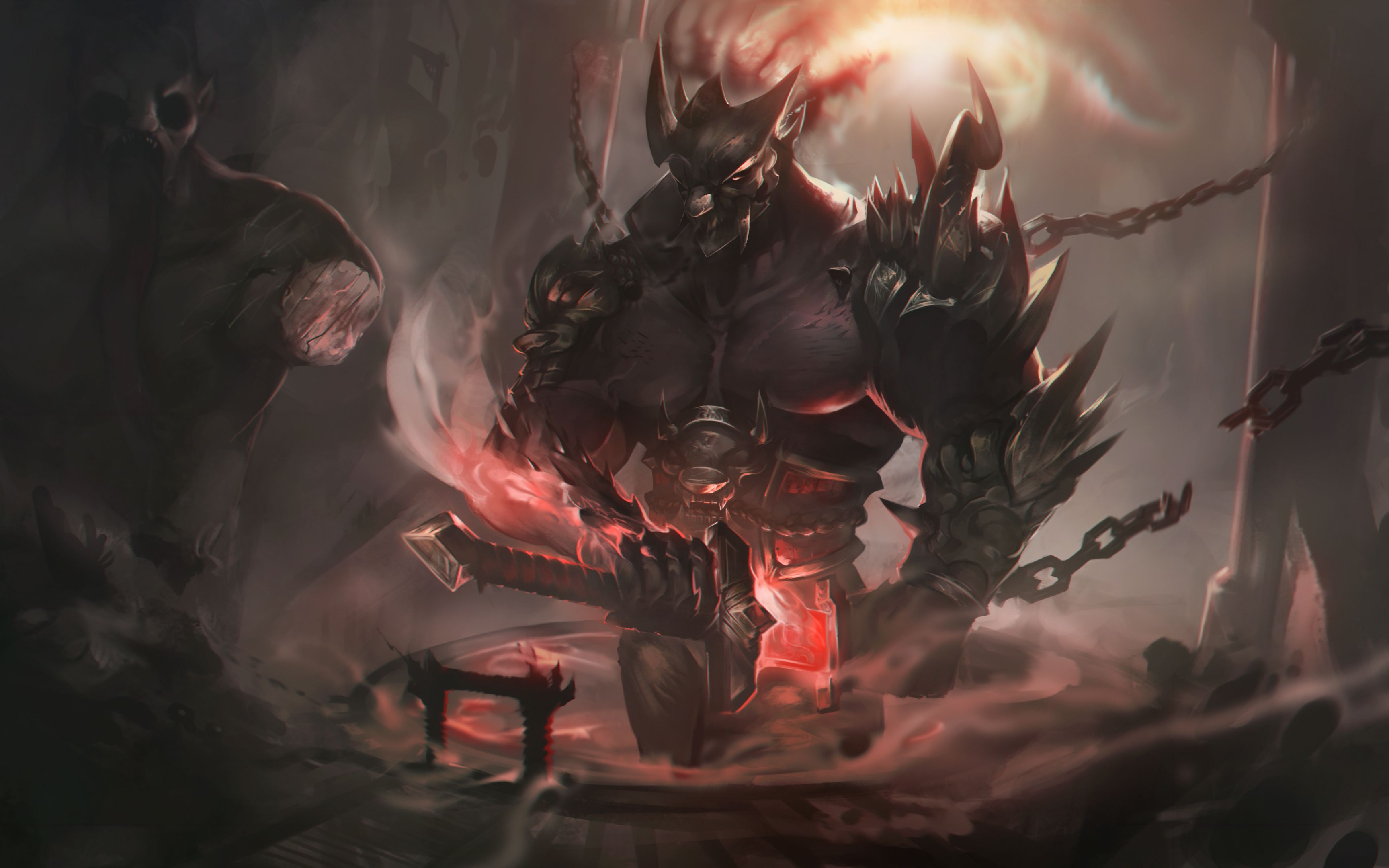 【鬼将 亚索】皮肤插画(同人)