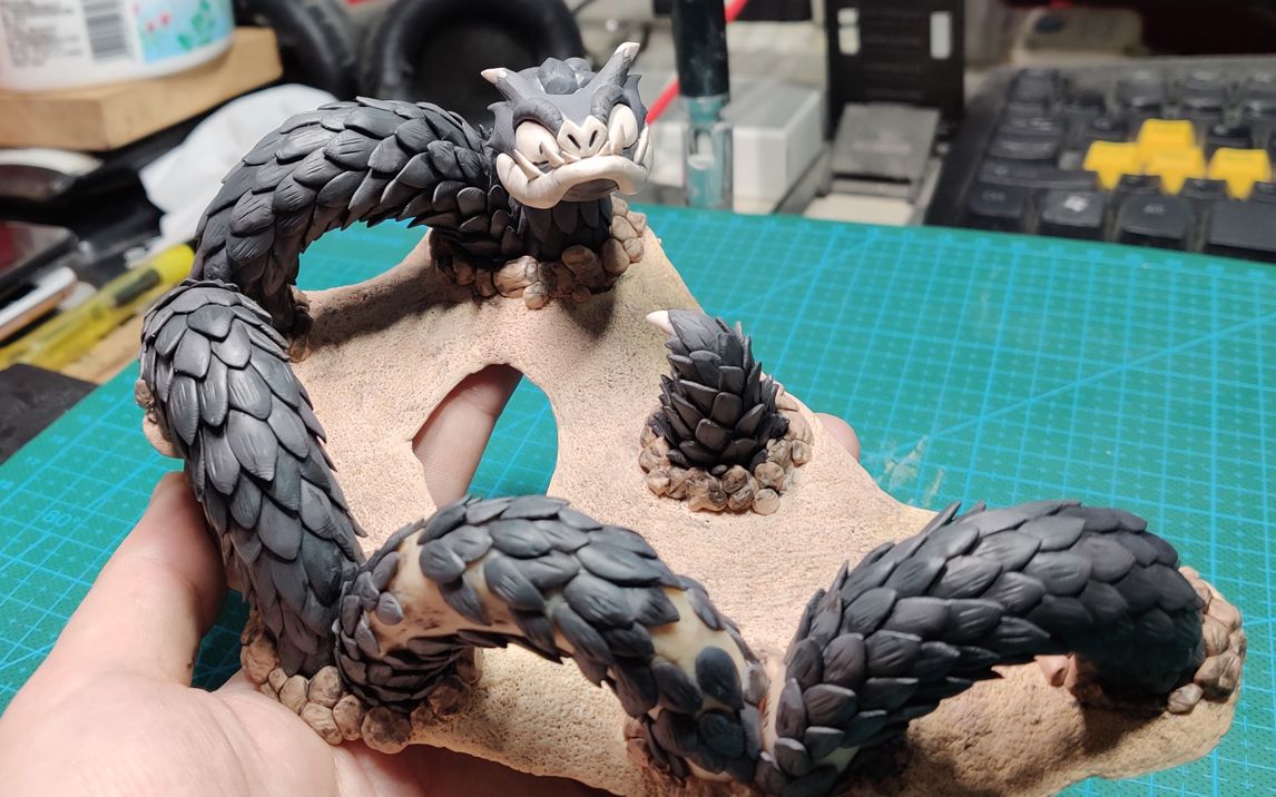 【软陶自制】这条大蛇不一般,香喷喷,饥荒大长虫,来啦,你们谁喊了它