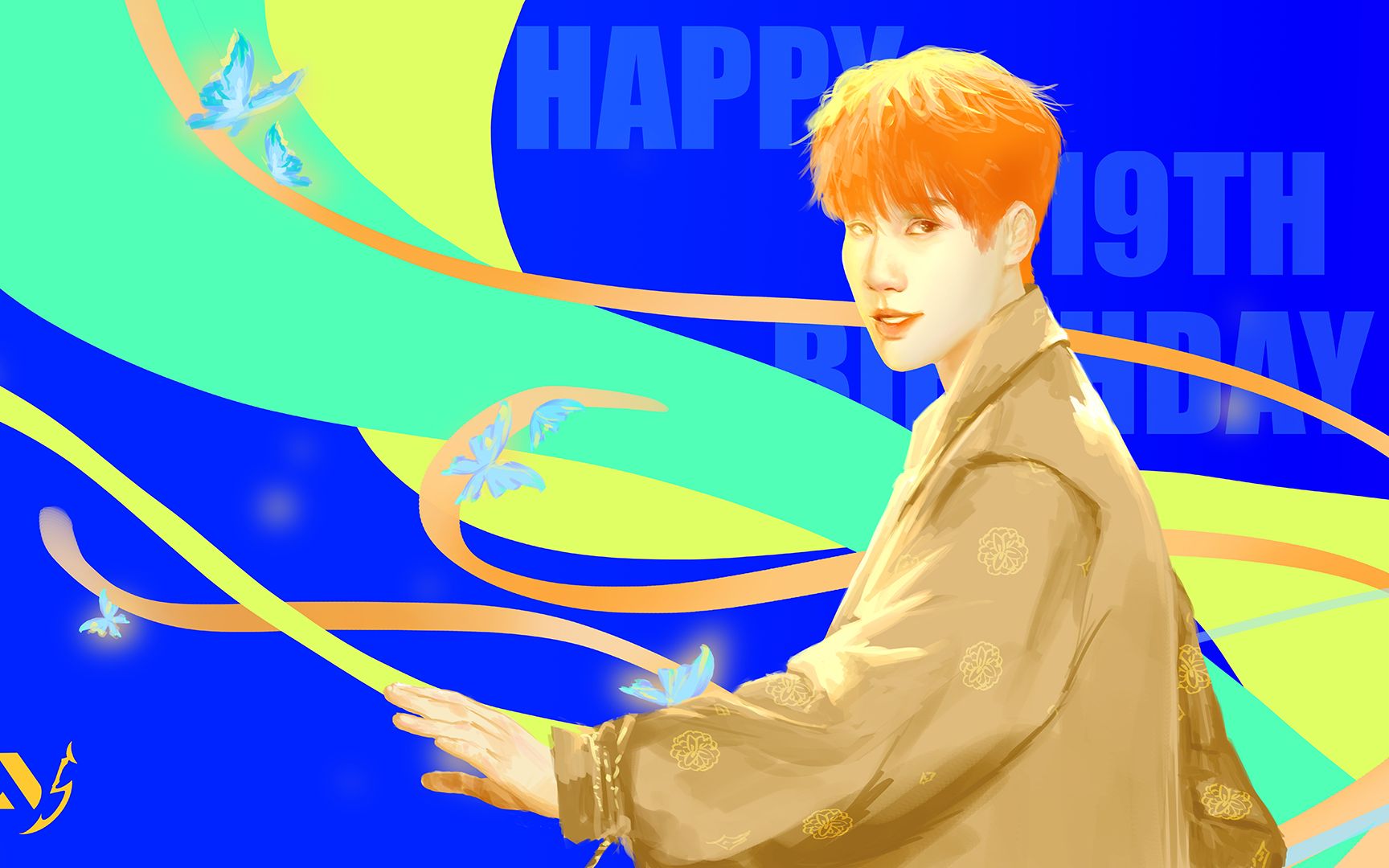 张真源19岁生贺绘画过程