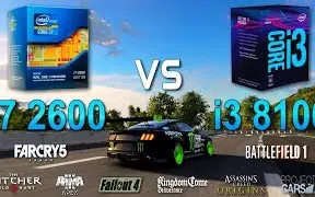 Download Video: i7 2600 vs i3 8100