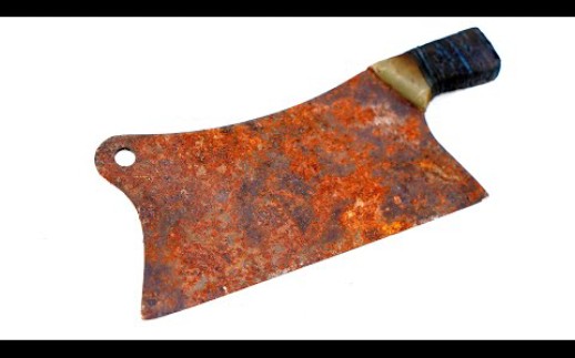 修复古董生锈的切肉刀