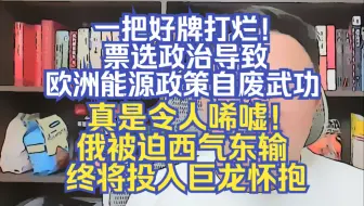 团座直播1.4切片2 令人唏嘘！欧洲一把好牌打烂！票选政治导致欧洲能源政策自废武功。俄被迫西气东输终将投入巨龙怀抱。TomCat团座 直播 录播 切片
