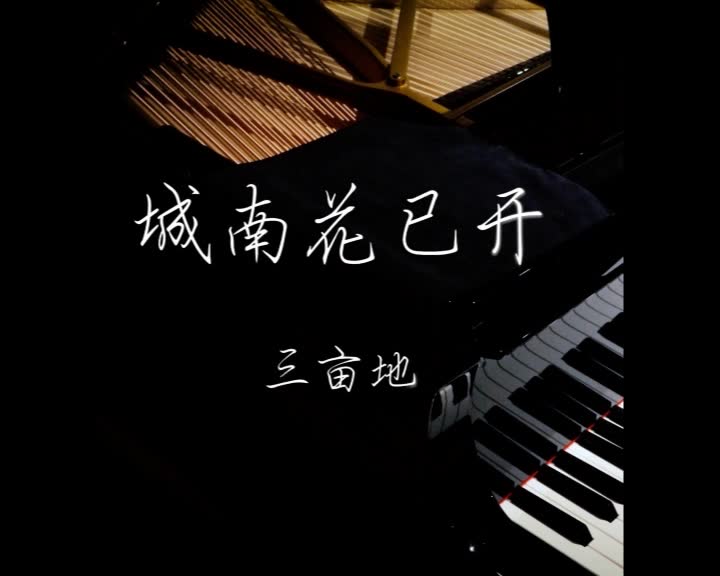 城南花已开钢琴独奏
