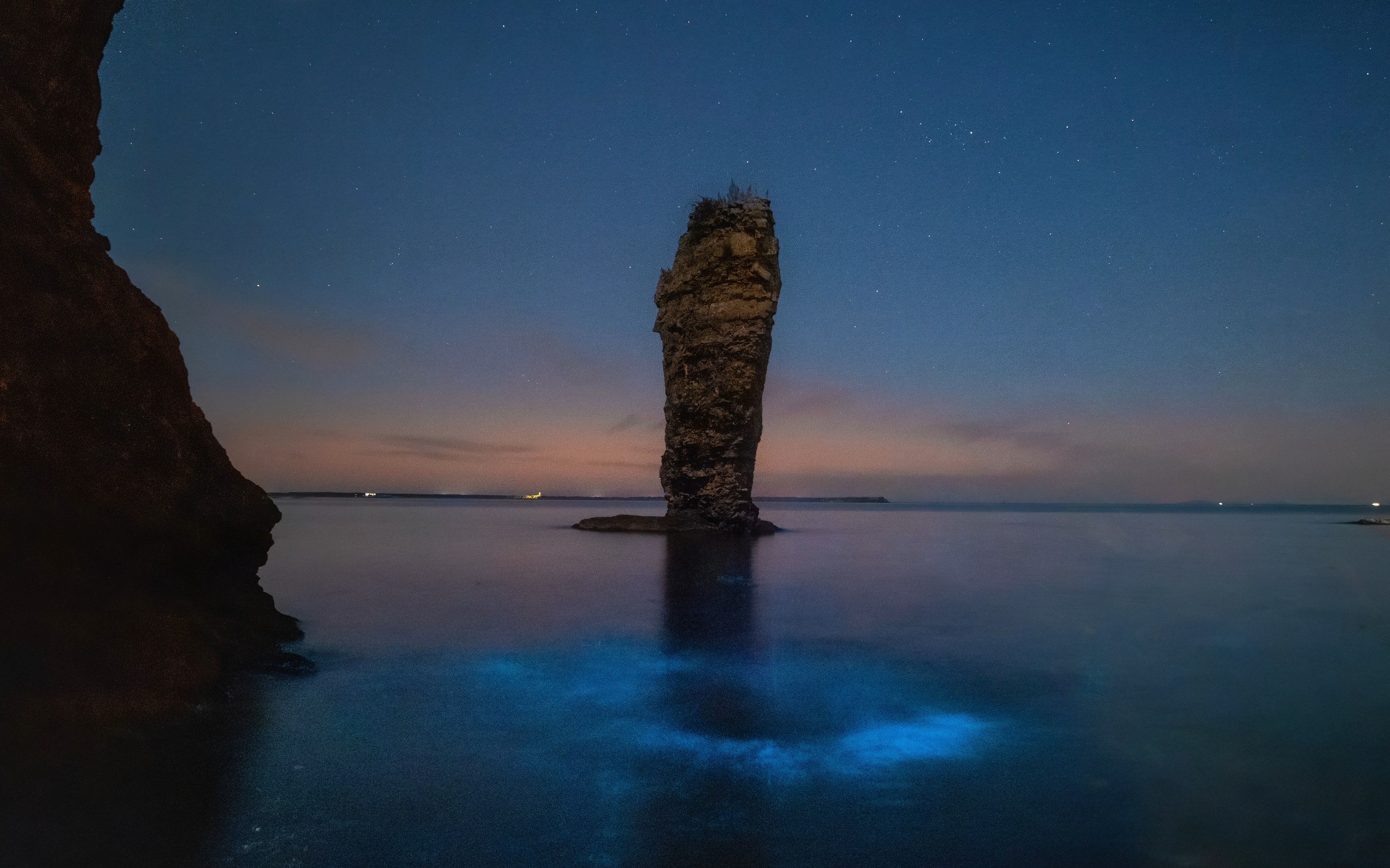 【4K】【大连荧光海】星沉大海,记录一次追逐荧光海之旅哔哩哔哩bilibili