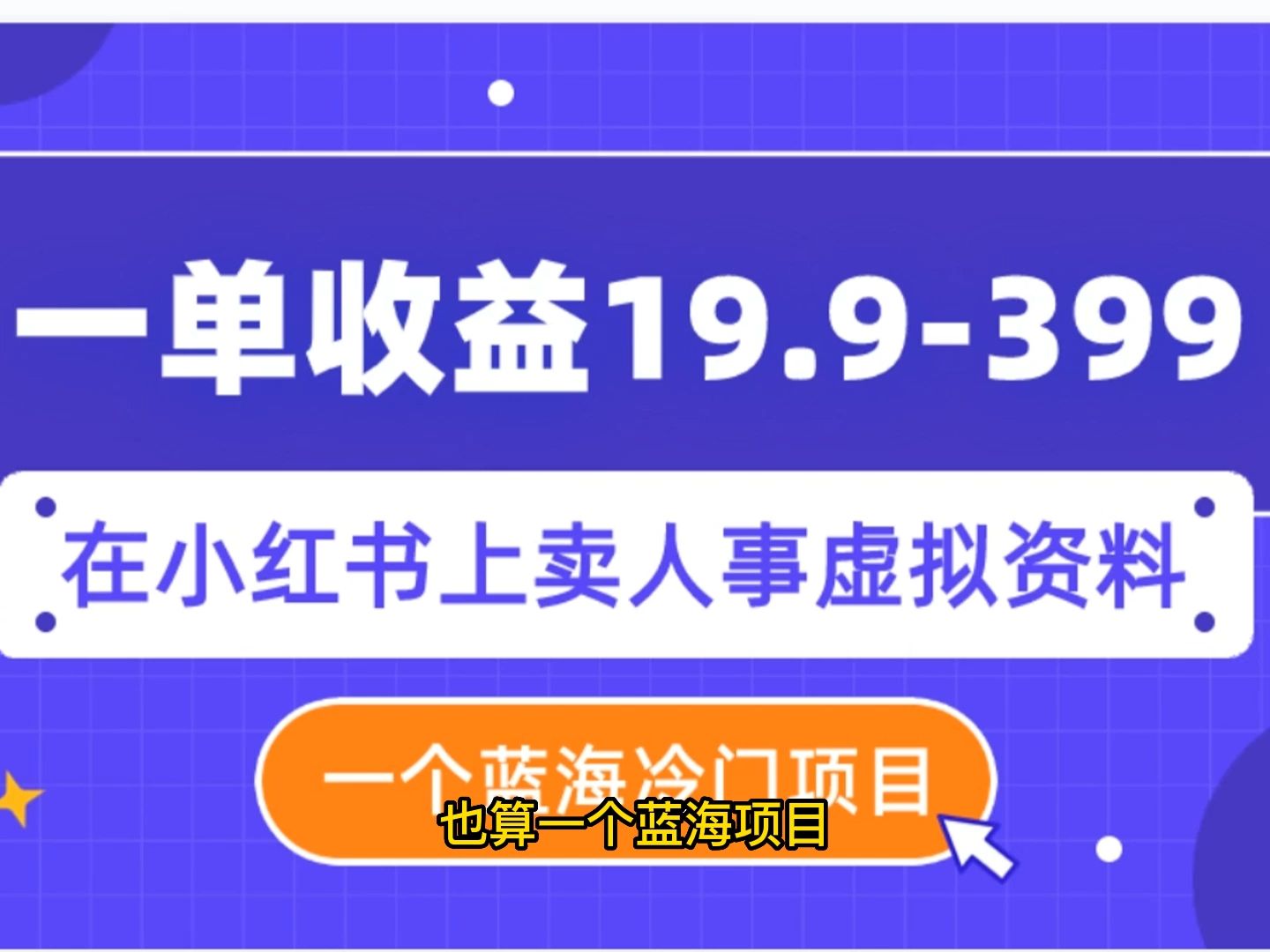 9-399,一個藍海冷門項目,在小紅書上賣