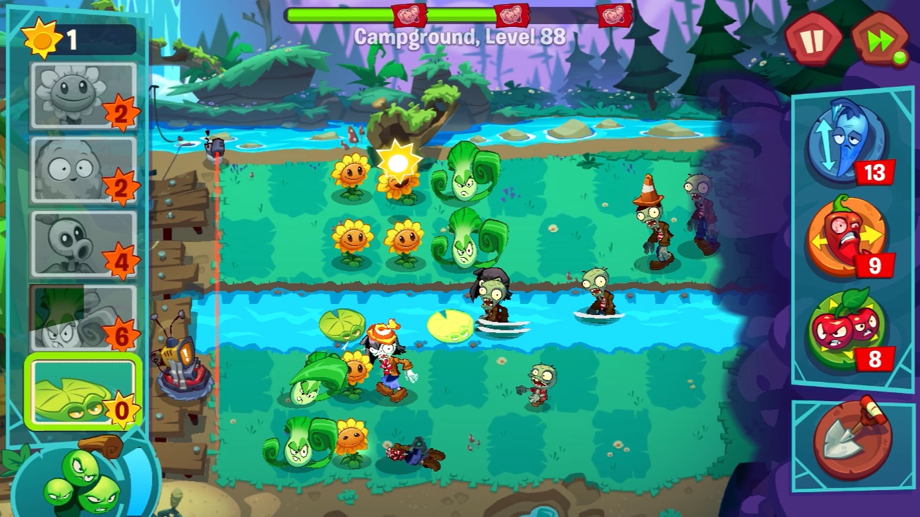 重逢赤石小曲——ios植物大战僵尸3 第88关