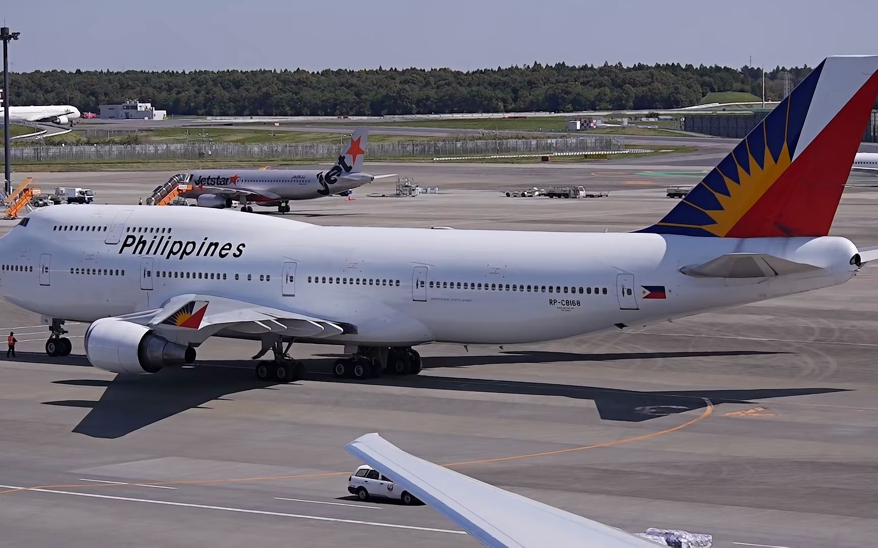 菲律宾航空747-400 rp-c8168|成田空港_哔哩哔哩_bilibili