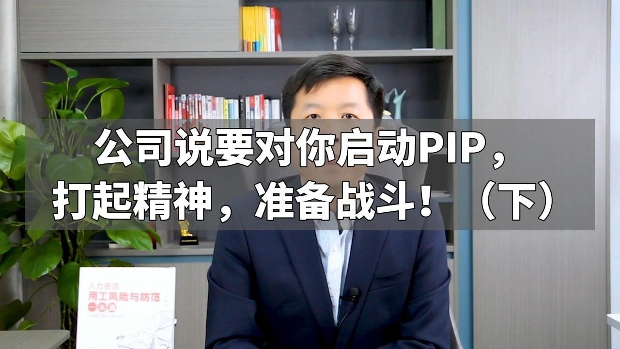 公司说要对你启动PIP,打起精神,准备战斗!(下)哔哩哔哩bilibili