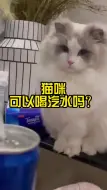 Download Video: 猫咪可以喝汽水吗？