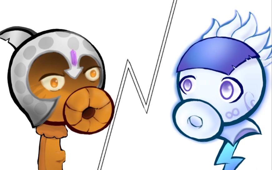 岩石首领和无尽豌豆,不存于游戏,仅出现于同人_哔哩哔哩_bilibili