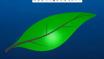 Proe/Creo产品设计·曲面造型·                                                         树叶造型
