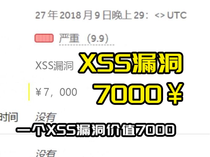 一个XSS漏洞奖励7000?本期视频带你详细了解SRC挖洞过程.哔哩哔哩bilibili