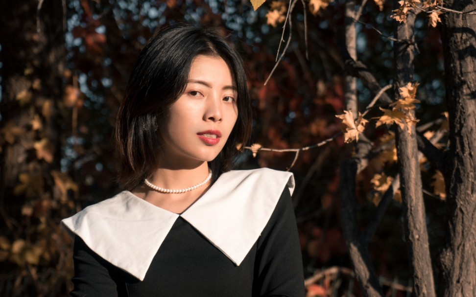 奥森公园秋季人像,索尼a7m2拍摄