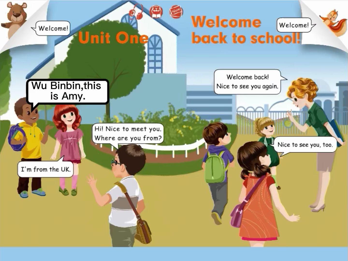 [图]小学英语三年级下册（PEP版） Unit 1 Welcome back to school ！ 单元视频