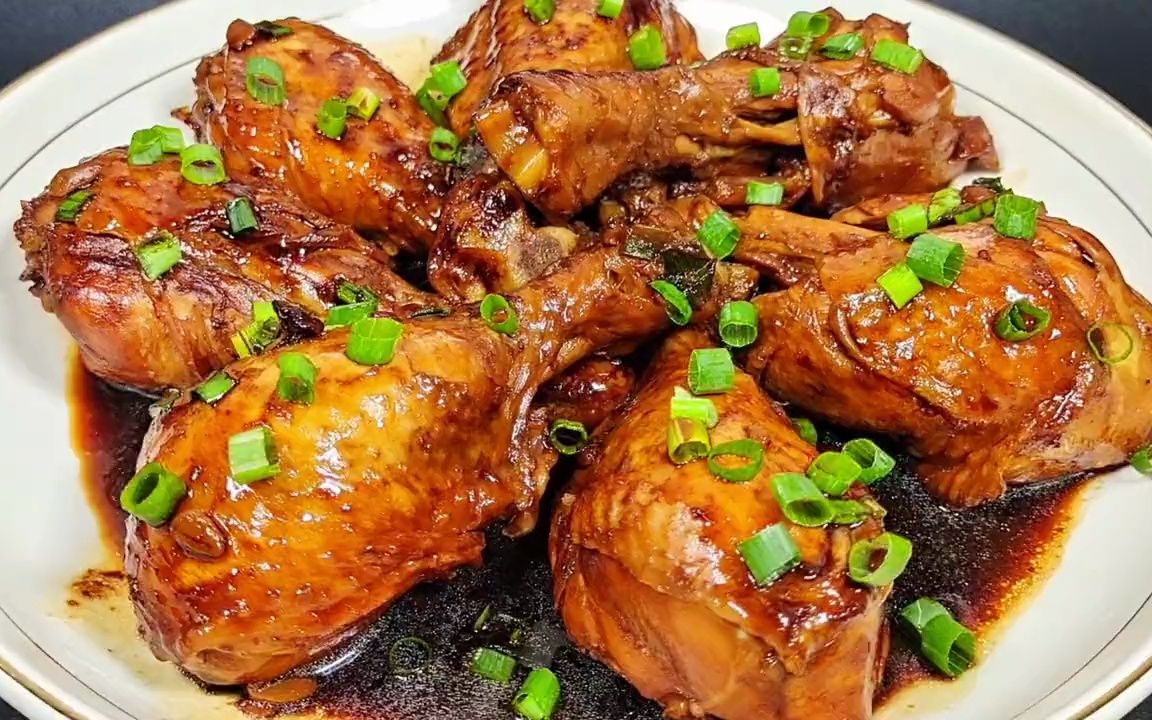 酱烧鸡腿最简单的做法,出锅软烂入味孩子都抢着吃#美食 #家常菜