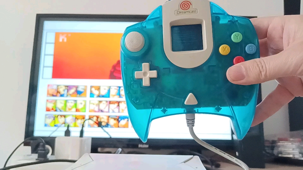 世嘉主机 dc 手柄统计 no. 01 蓝透手柄