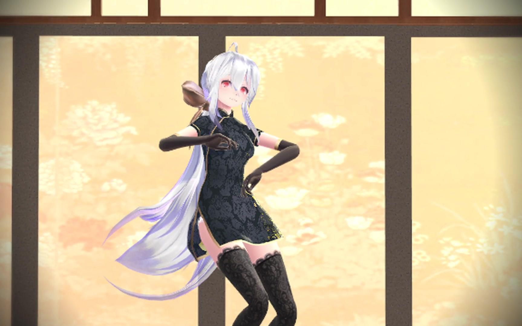 【桃花旗袍】你以为这是一只可爱的miku?其实是haku啦!