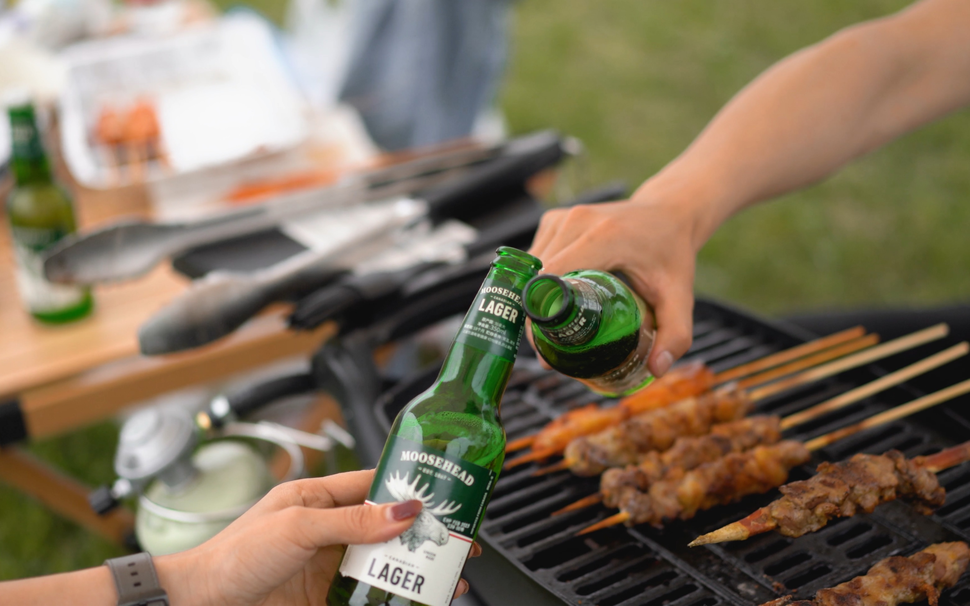 魔书啤酒bbq春日河边越野露营记