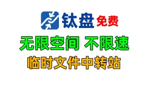 Download Video: 大文件怎么传给别人？试试这款免费不限速无限空间的临时文件分享网盘！