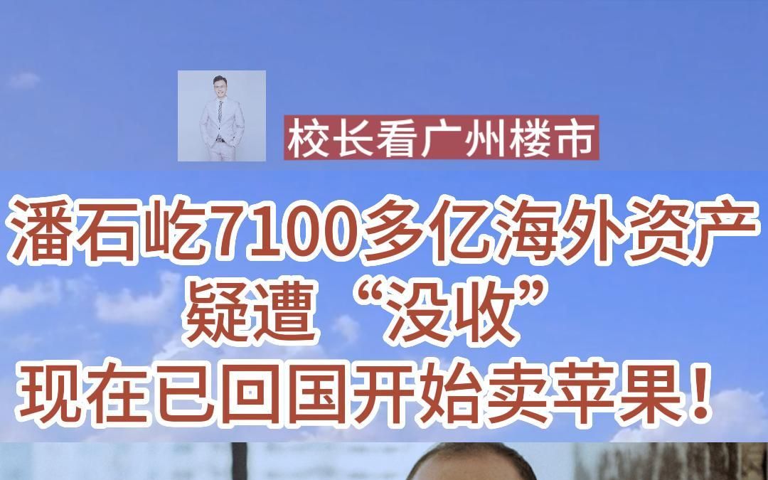 潘石屹7100多亿海外资产疑遭“没收”,现在已回国开始卖苹果!哔哩哔哩bilibili