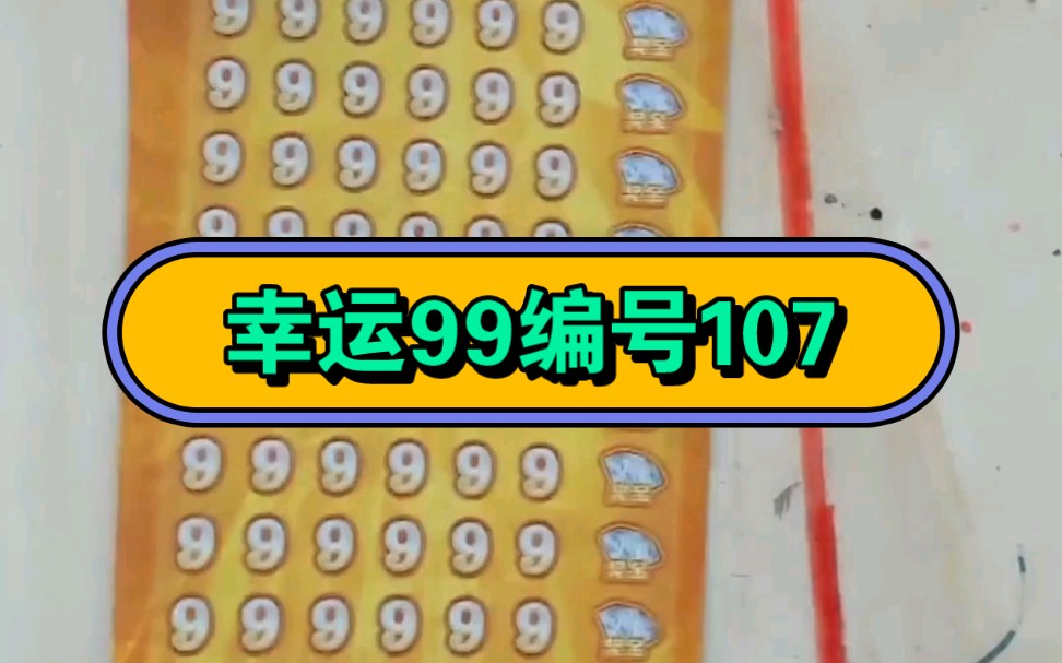 福彩幸运99编号107哔哩哔哩bilibili