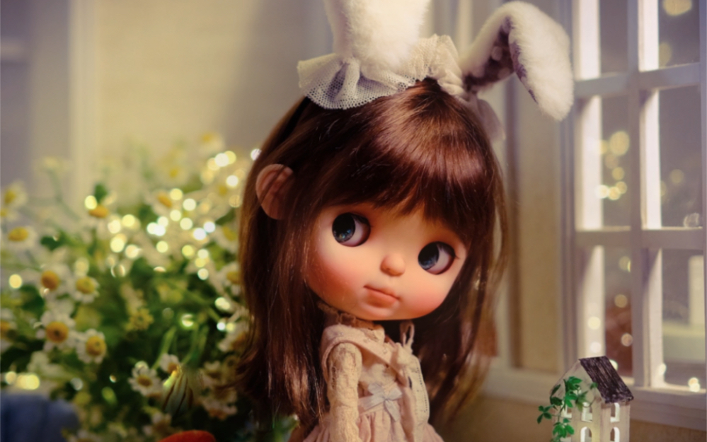 blythe小布成品小布娃娃手工磨改妆师工作日常分享