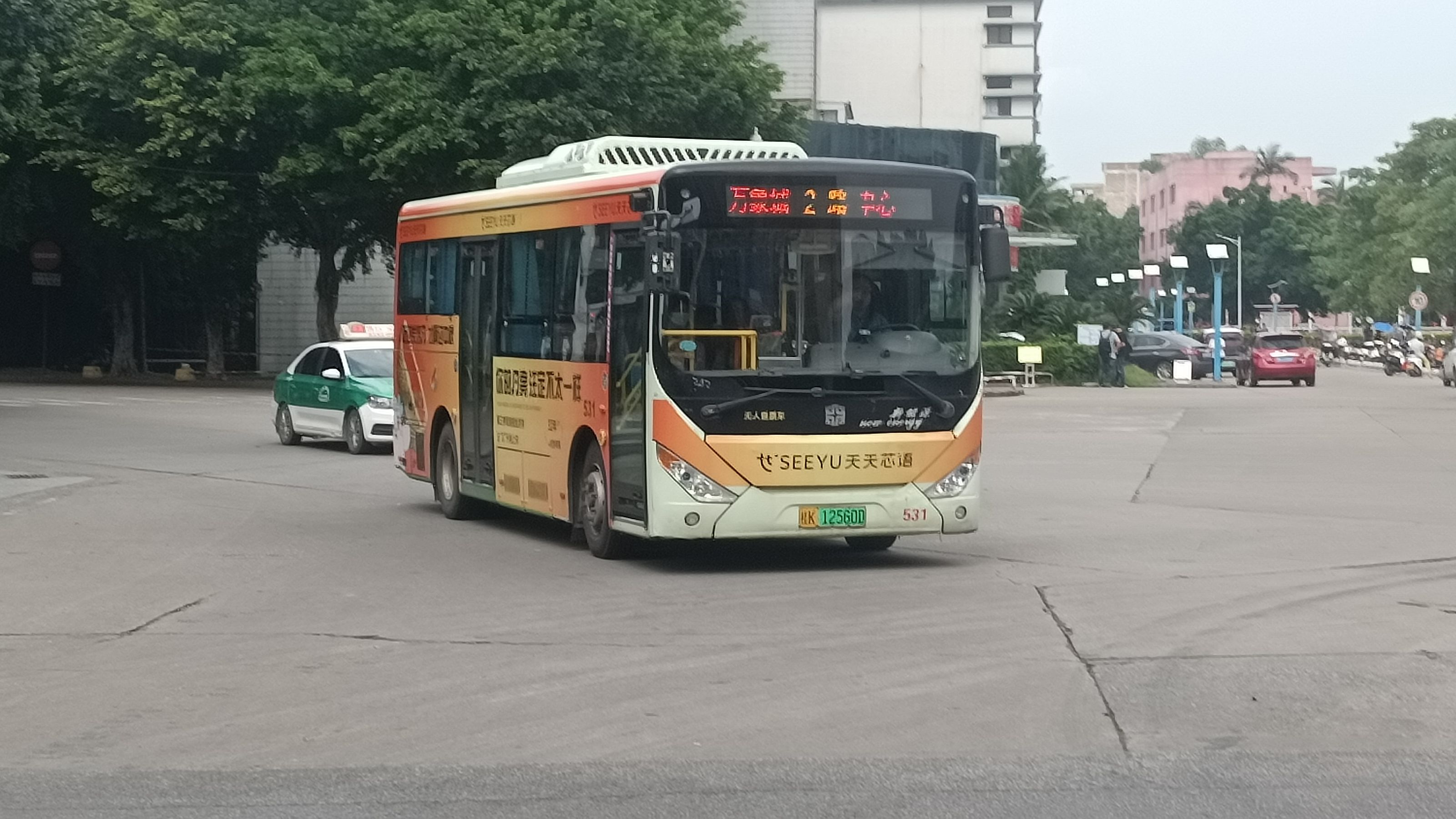 【夜景】玉林公交2路 客运中心→万象城pov