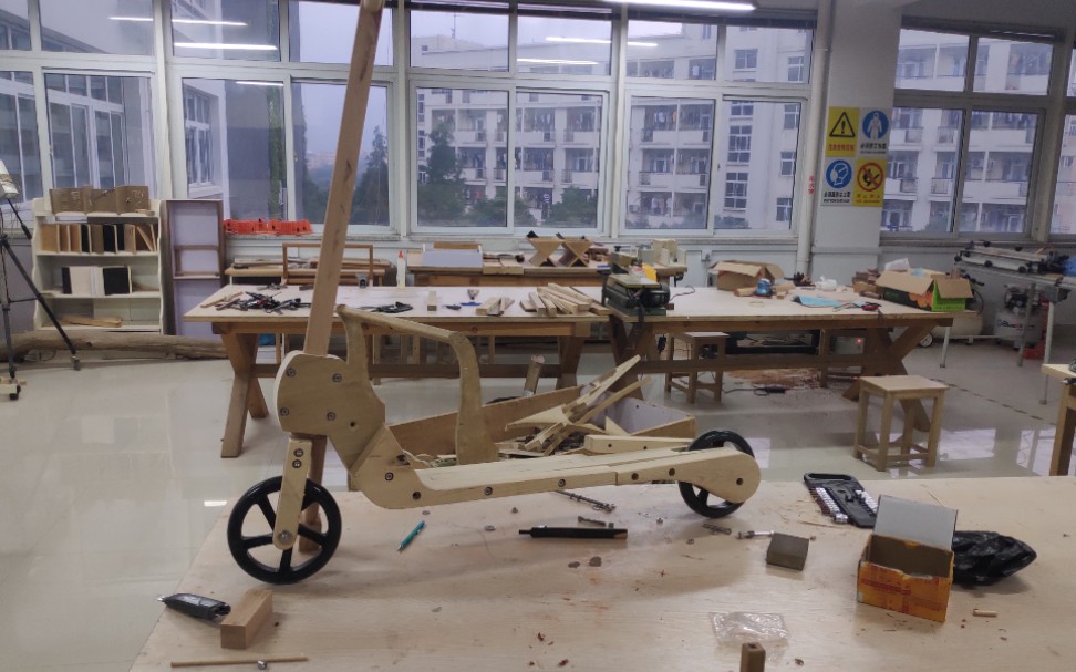 木头滑板车制作图片