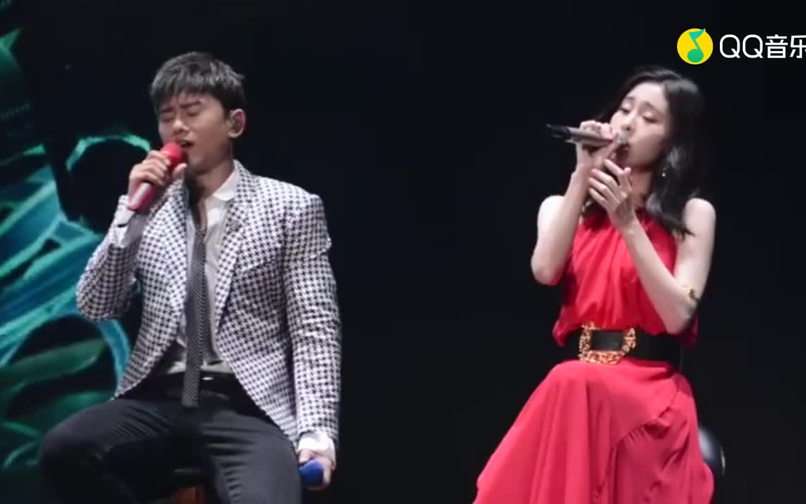 张杰联手张碧晨现场演绎只要平凡真的好听