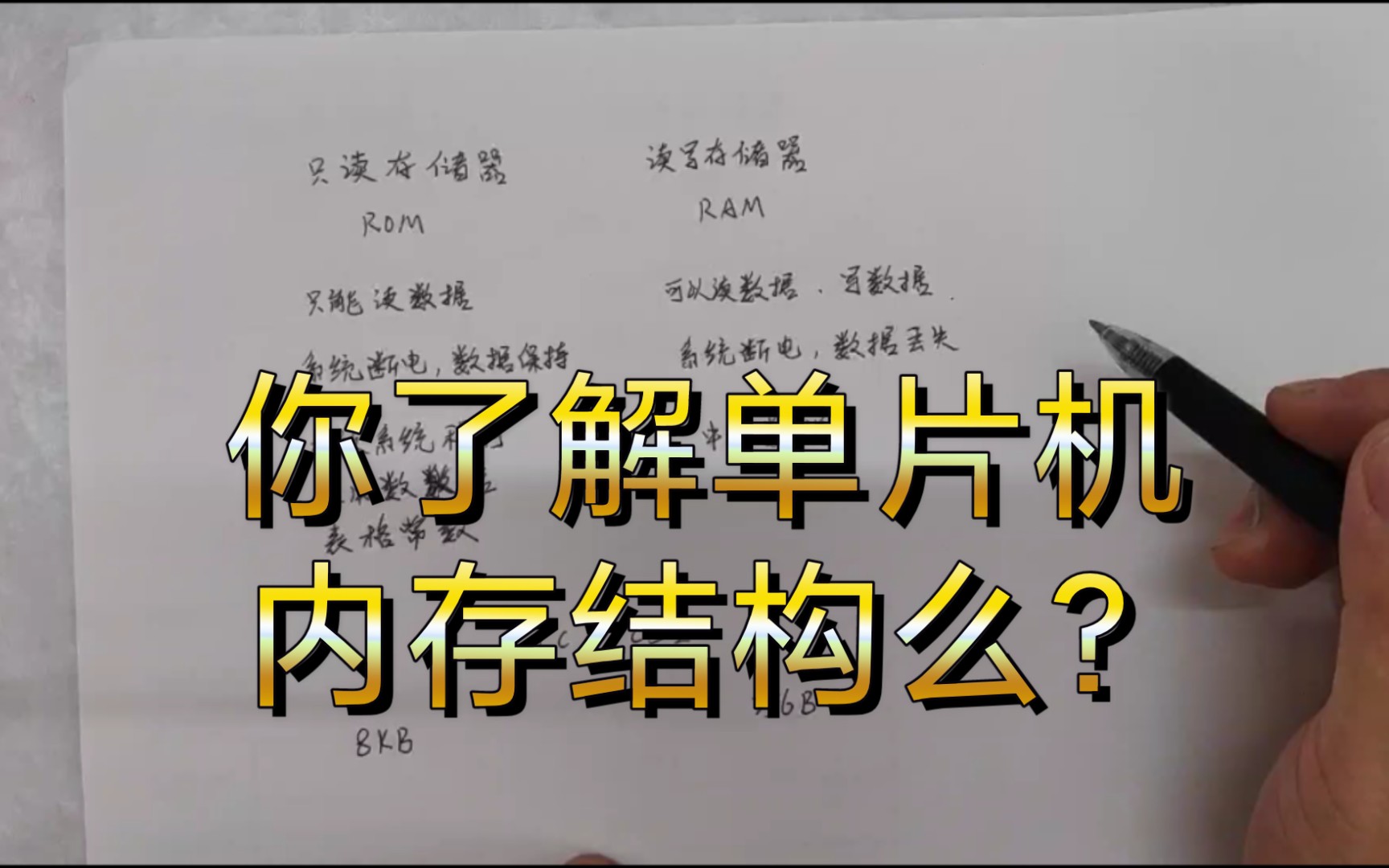 [图]【51单片机汇编版】弄清楚单片机的内存结构，学起来才能更轻松。