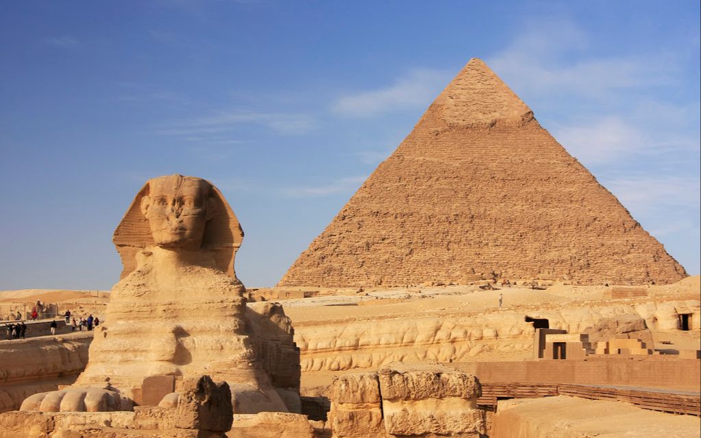 埃及卡夫拉金字塔pyramidofkhafre内部探秘墓道和主墓室20191227