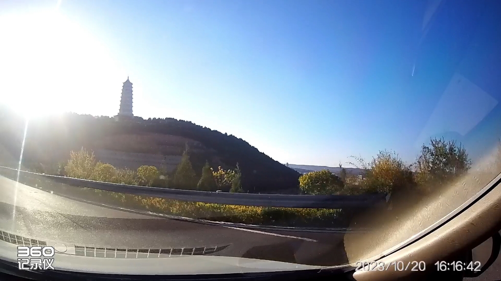 山西省长治市壶关县万寿塔风景.