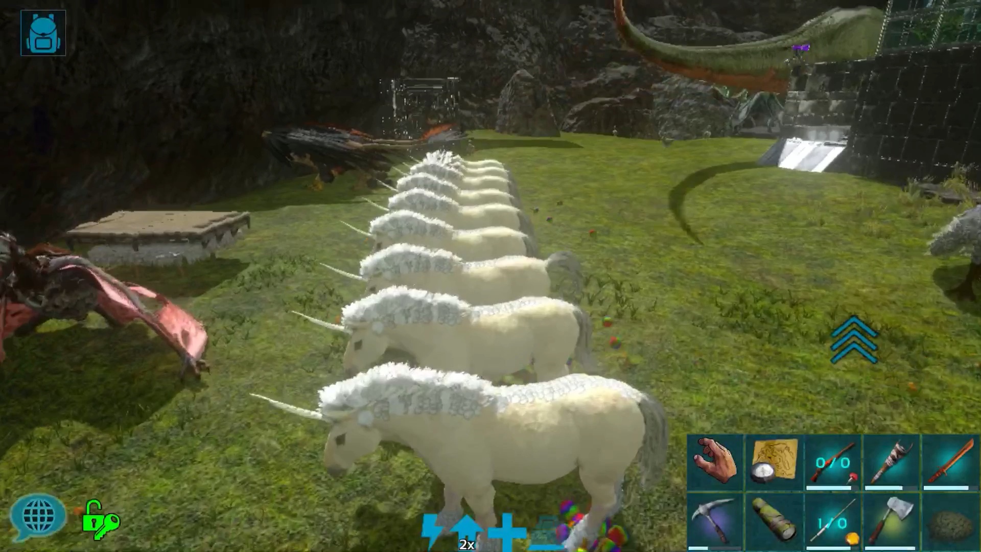 谢梓恒实力雄厚啊方舟生存进化手游独角兽这样是不是很有气势