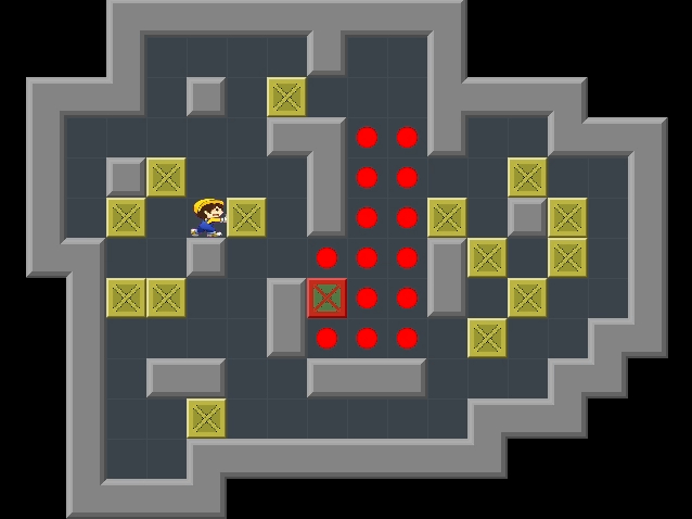 经典推箱子游戏过关演示 第95关 攻略