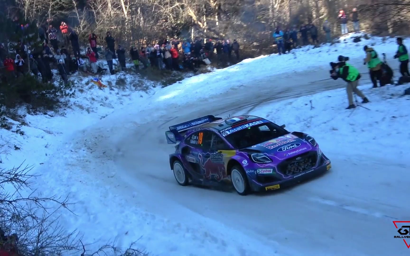 集锦2022年 wrc 蒙特卡洛拉力赛 车秀与油门秀 速度 碰撞