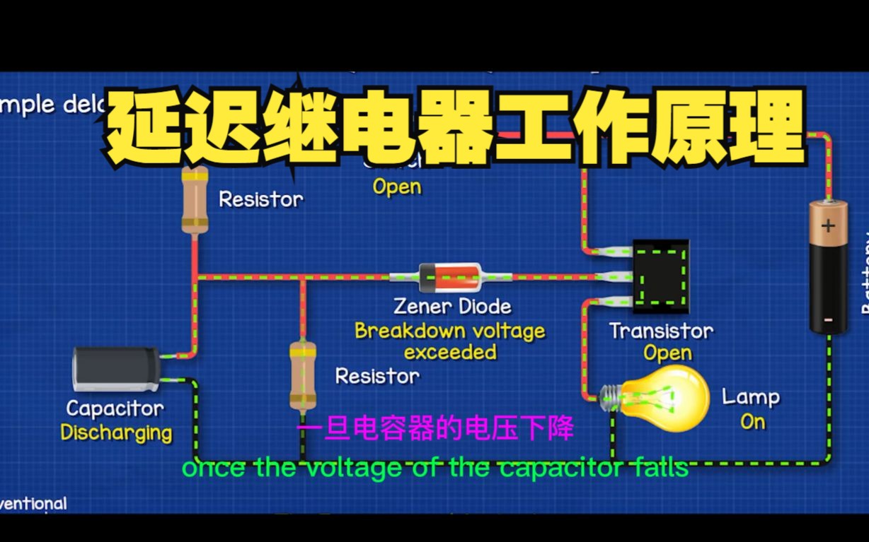 延迟继电器工作原理哔哩哔哩bilibili