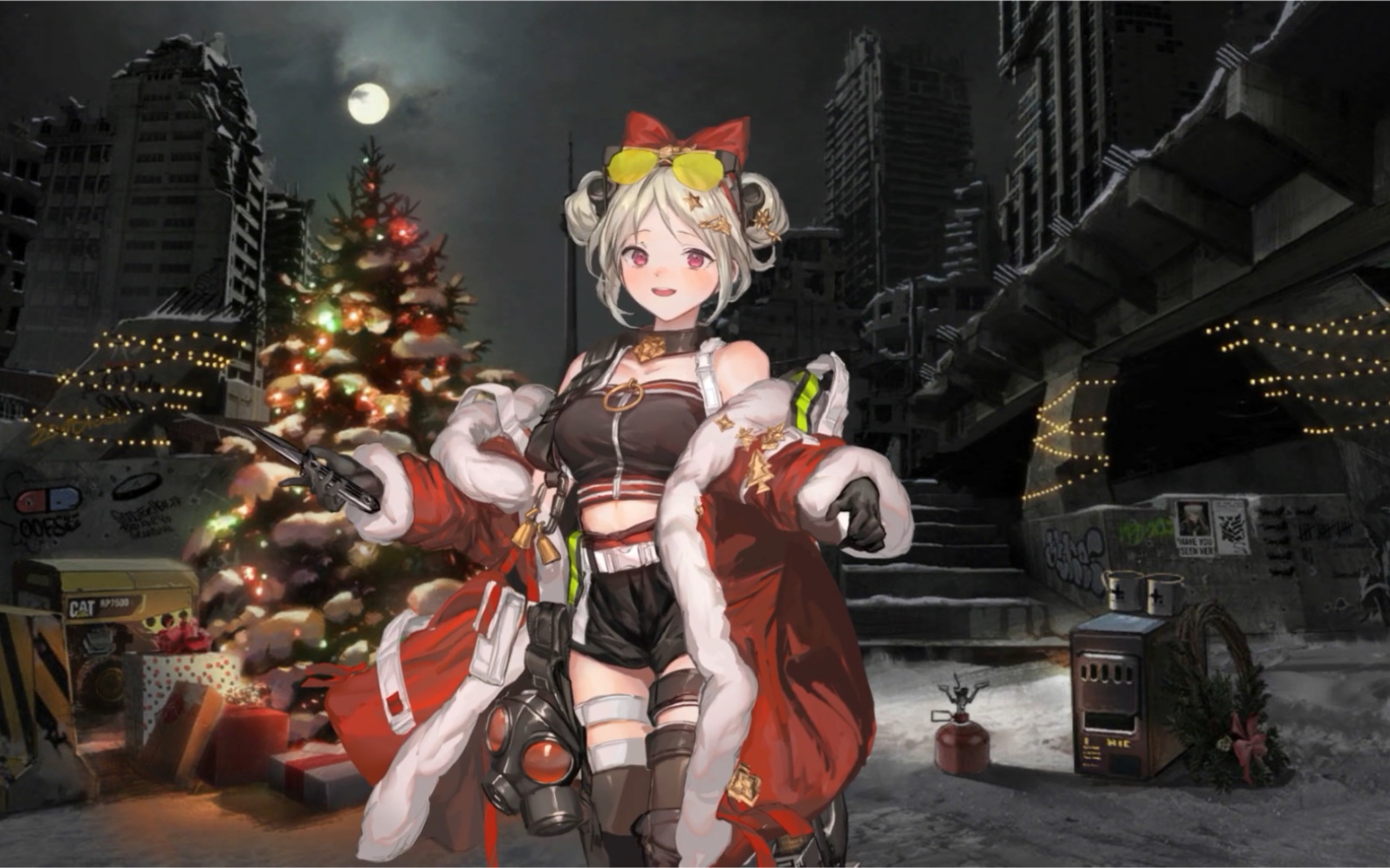 少女前线p90绯红涡轮动态效果动作展示