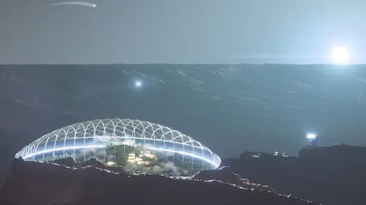 星舰从地球发射到达火星基地