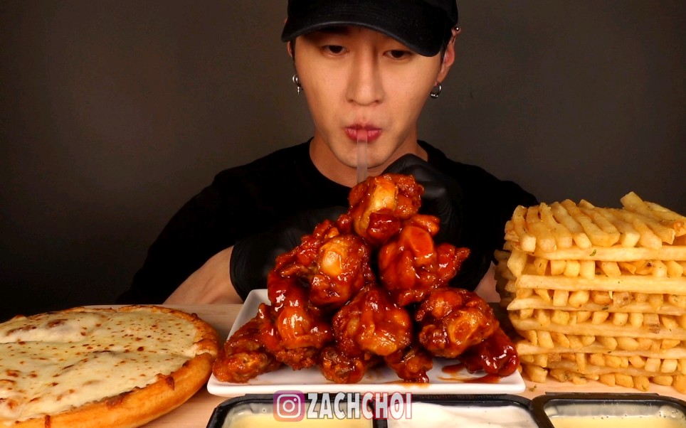 【zachchoi】披萨 鸡翅 薯条 0407