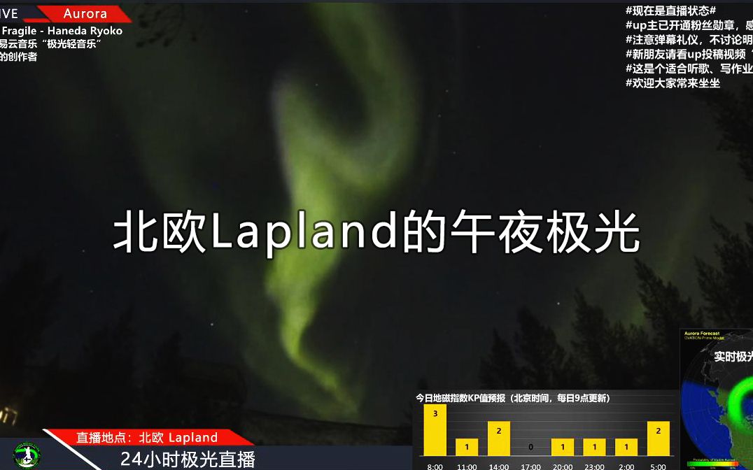 北欧Lapland的午夜极光(从日落到日出共8个半小时,全程高能)哔哩哔哩bilibili