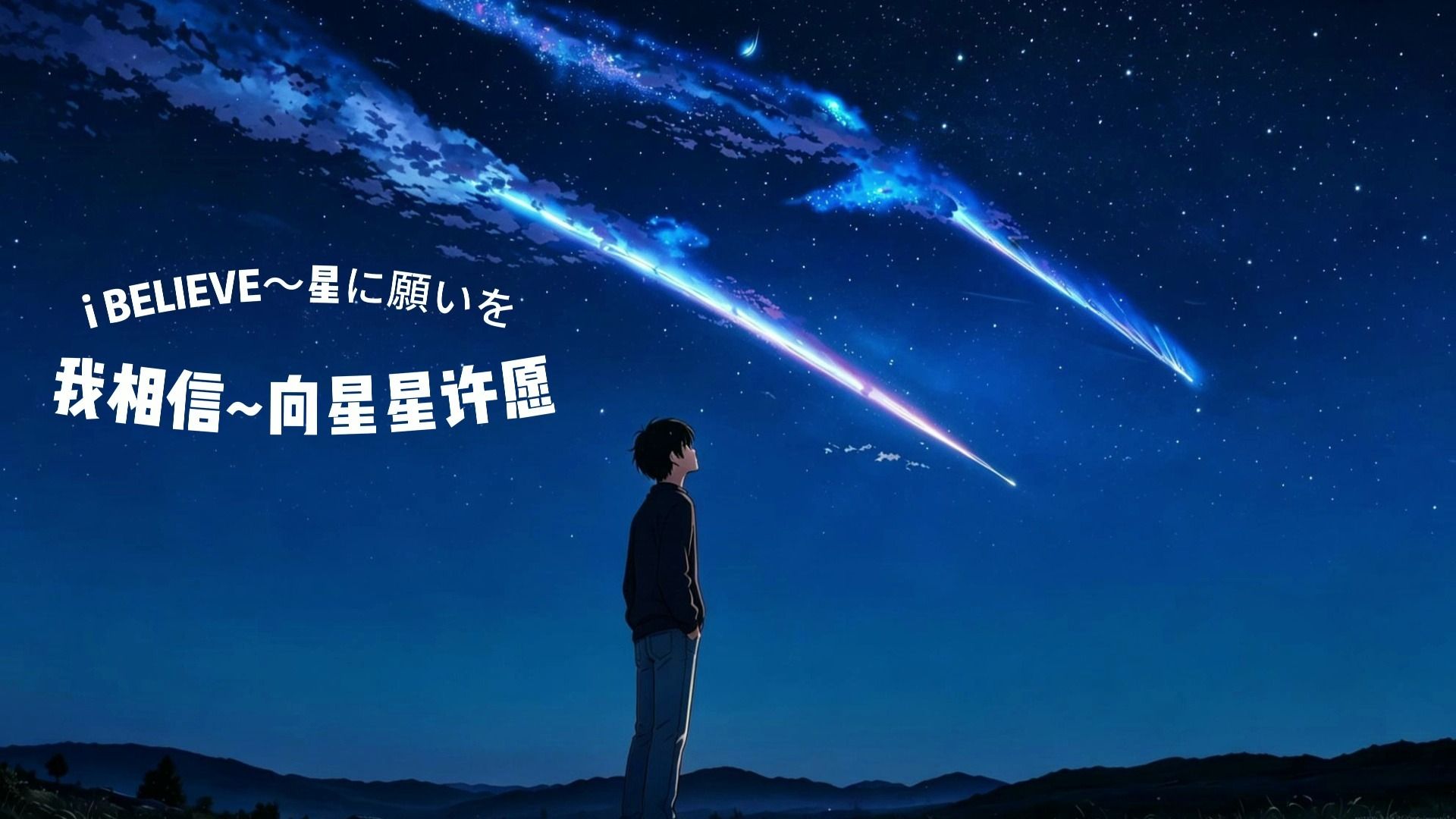 ［汉化］《i BELIEVE ～星に願いを～》保留原词意思中文填词。