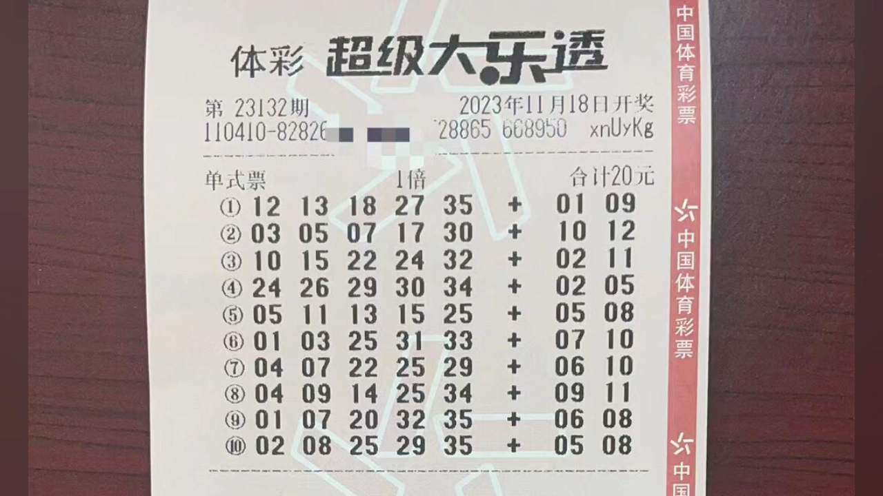 大樂透機選今日分享