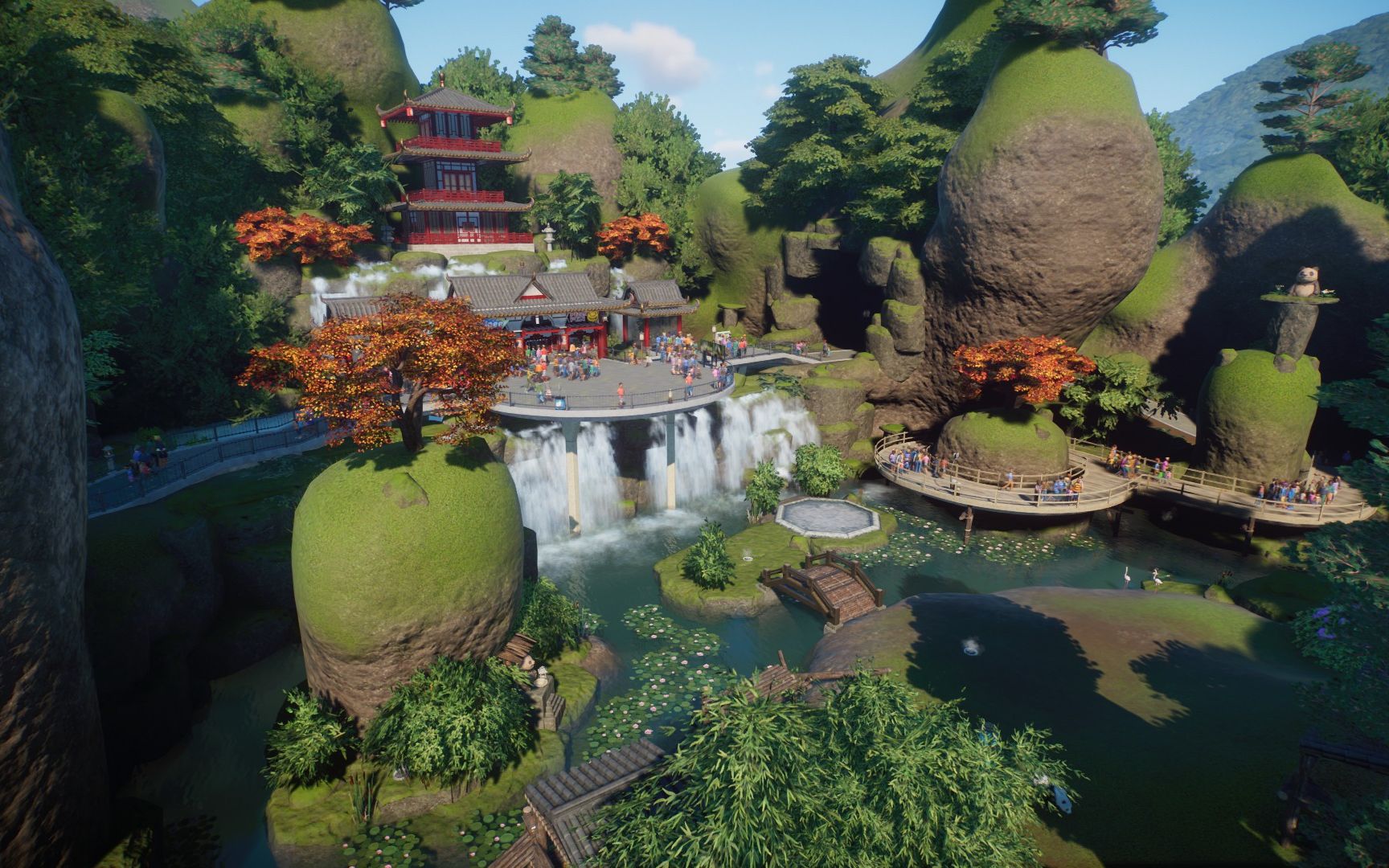 动物园之星灵石谷大熊猫大红鹳混养栖息地