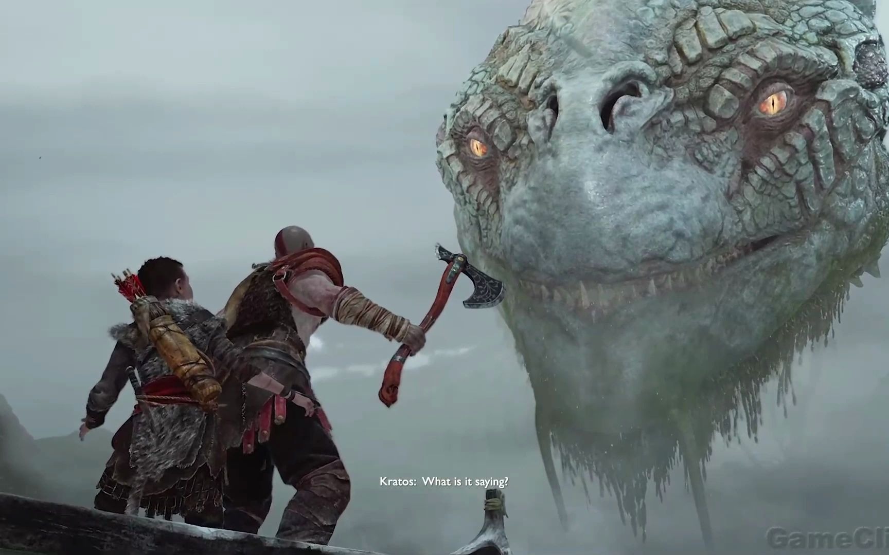 战神诸神黄昏2021世界之蛇遇见奎托斯场景